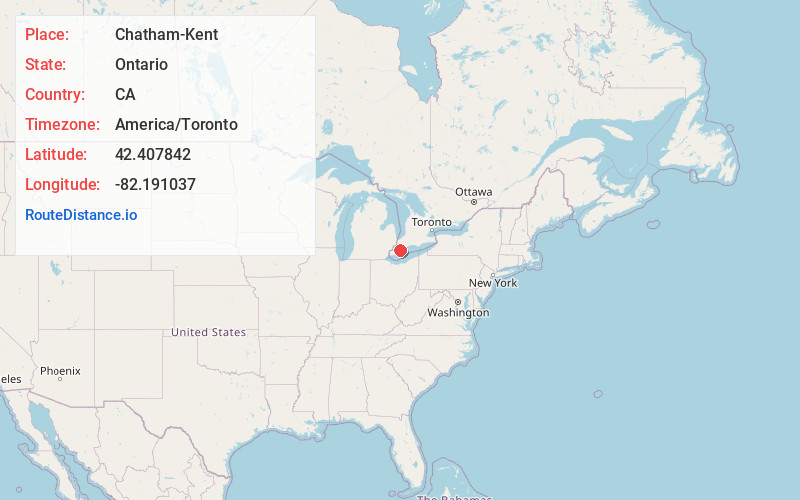 Map of Chatham-Kent