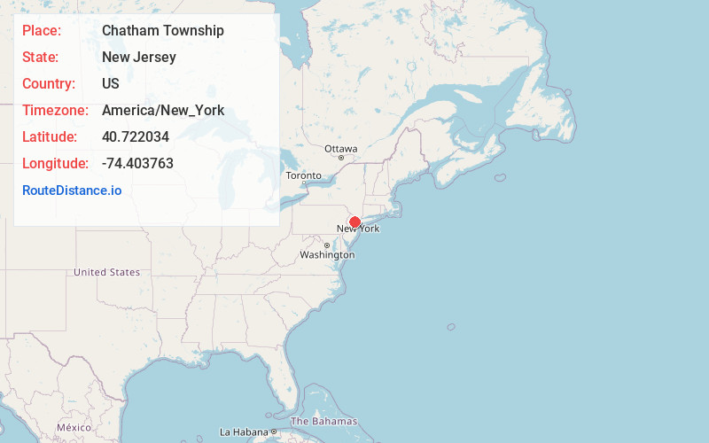 Map of Chatham Township