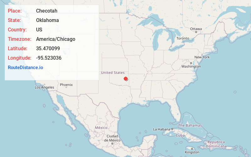 Map of Checotah