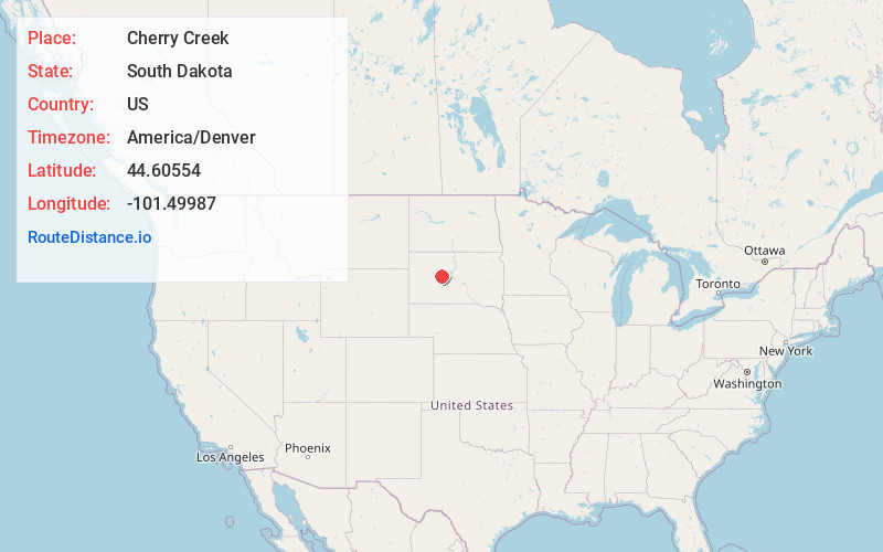 Map of Cherry Creek