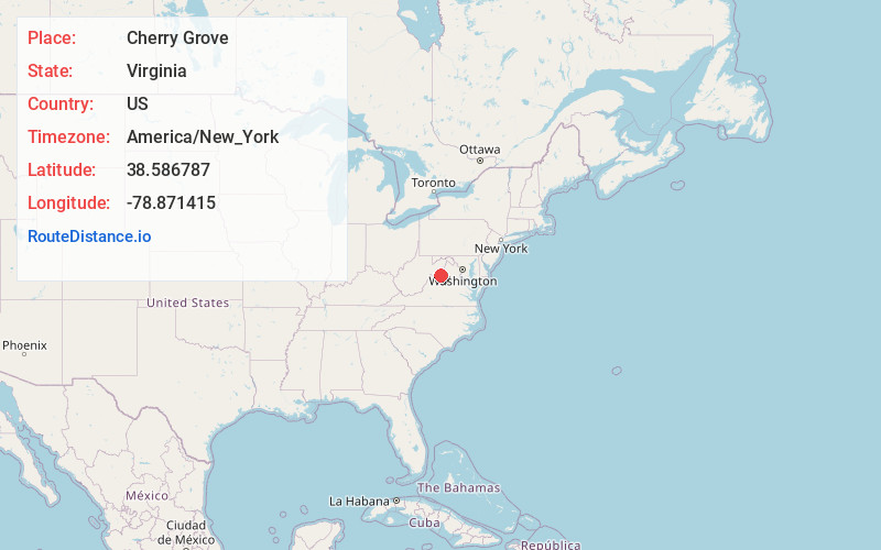 Map of Cherry Grove