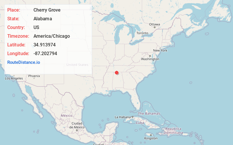 Map of Cherry Grove