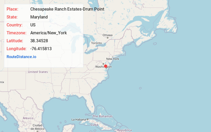 Map of Chesapeake Ranch Estates-Drum Point
