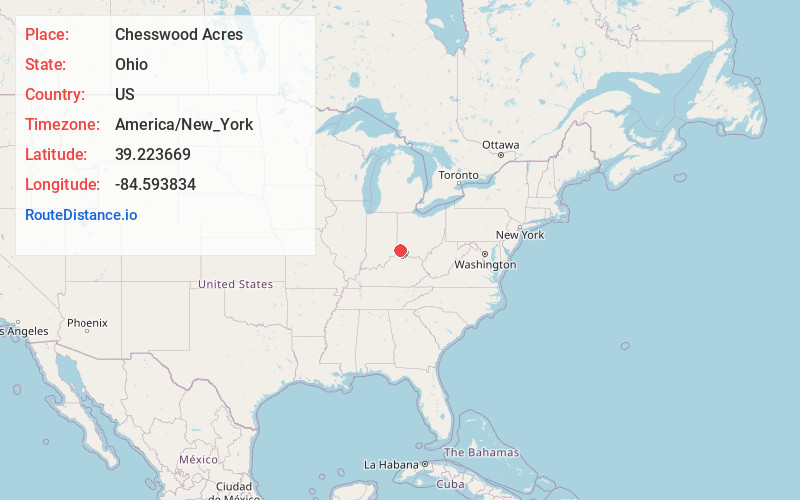 Map of Chesswood Acres