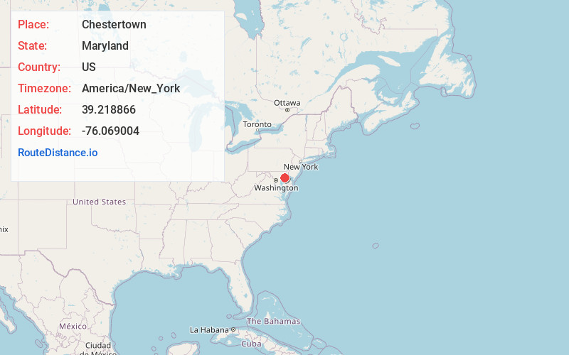 Map of Chestertown