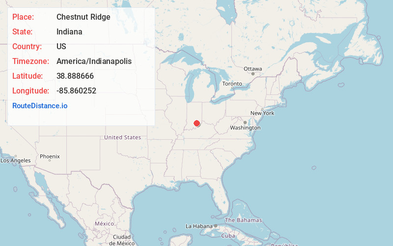 Map of Chestnut Ridge