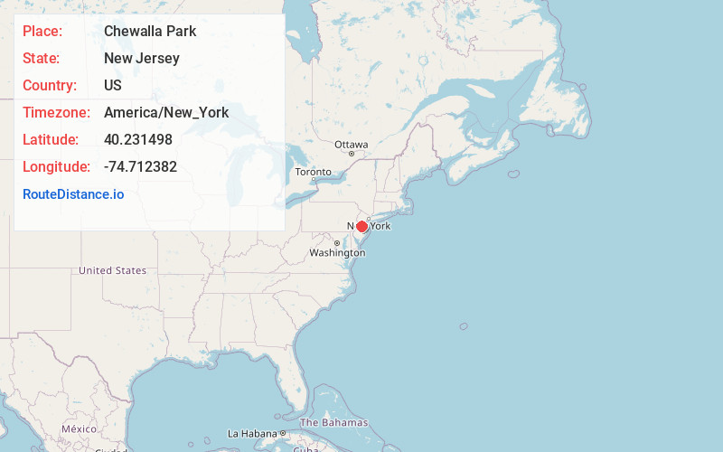 Map of Chewalla Park