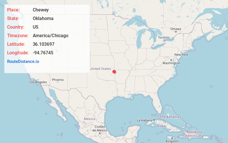 Map of Chewey
