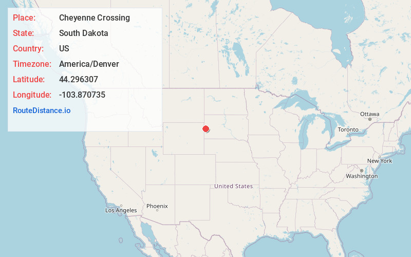 Map of Cheyenne Crossing
