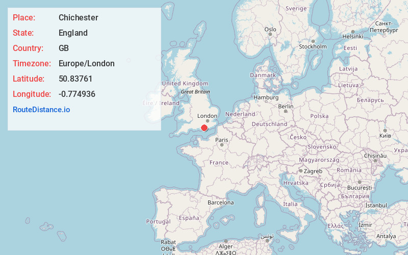 Map of Chichester