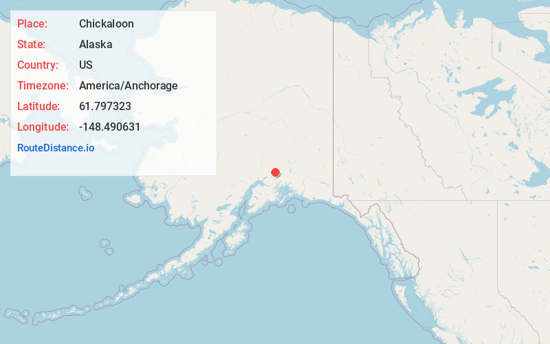 Map of Chickaloon