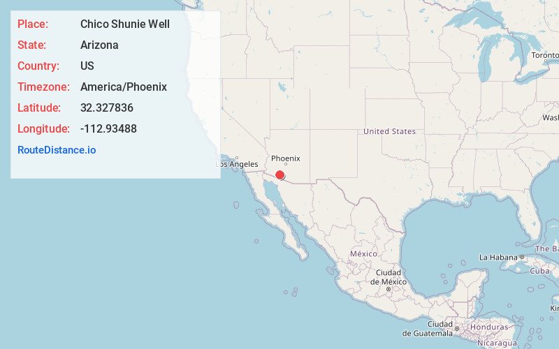 Map of Chico Shunie Well
