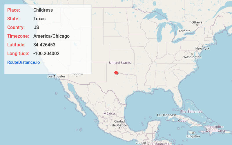 Map of Childress