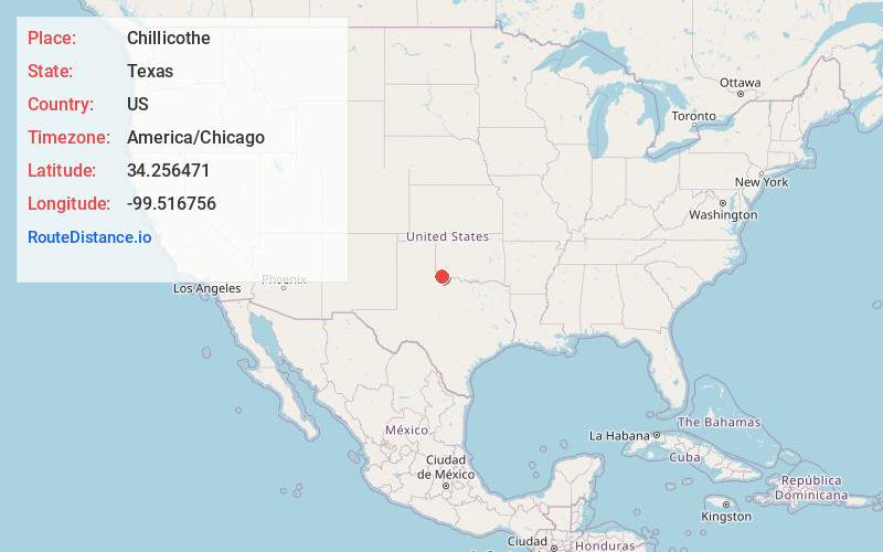 Map of Chillicothe