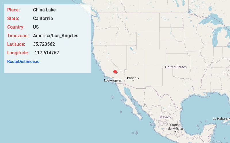 Map of China Lake
