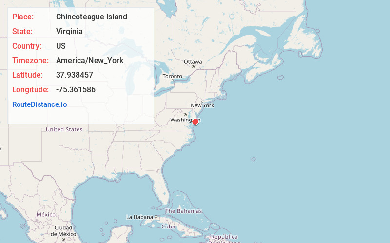 Map of Chincoteague Island
