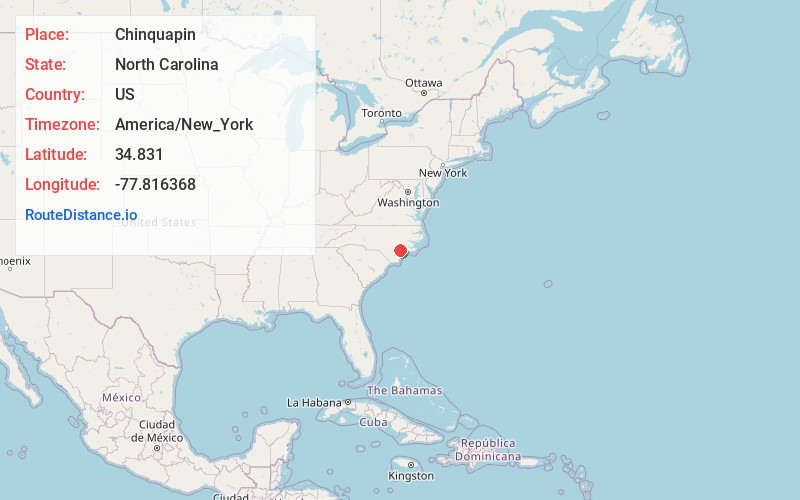 Map of Chinquapin