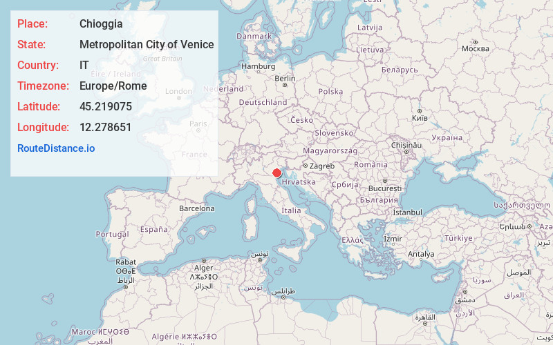 Map of Chioggia