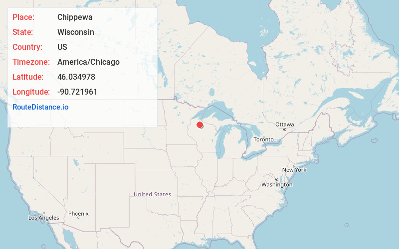 Map of Chippewa