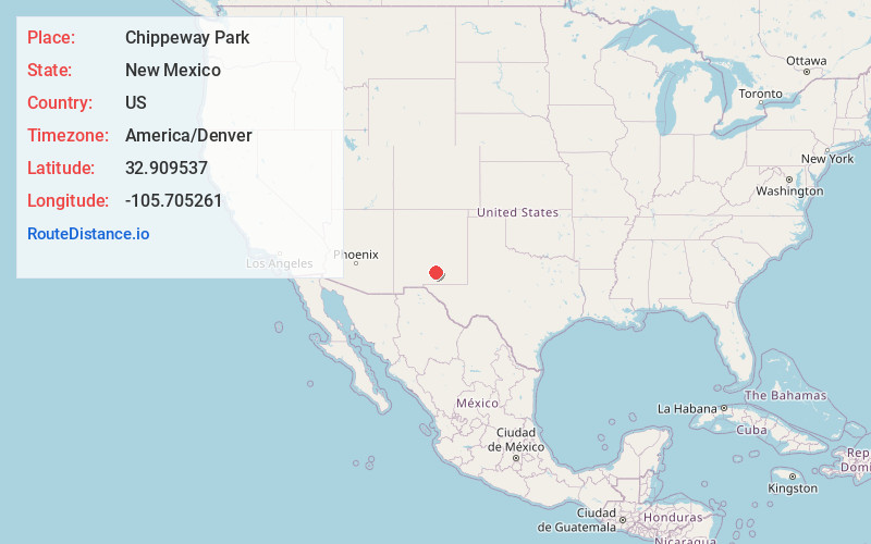 Map of Chippeway Park