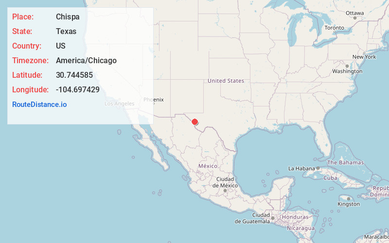 Map of Chispa
