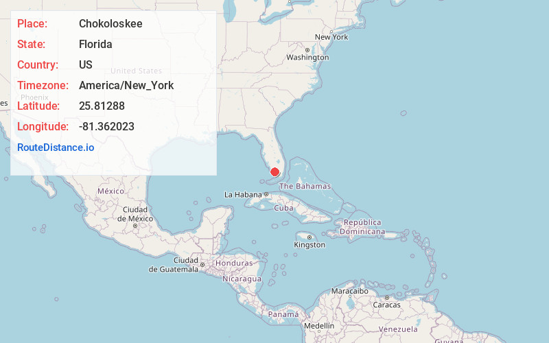 Map of Chokoloskee