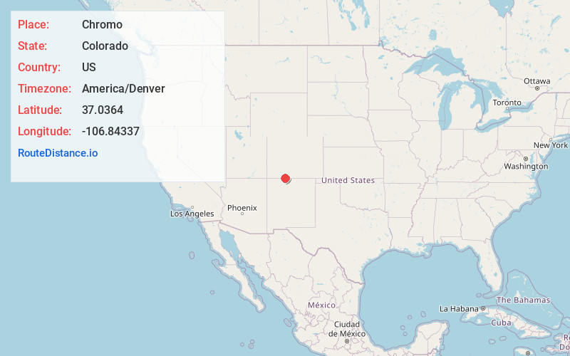 Map of Chromo