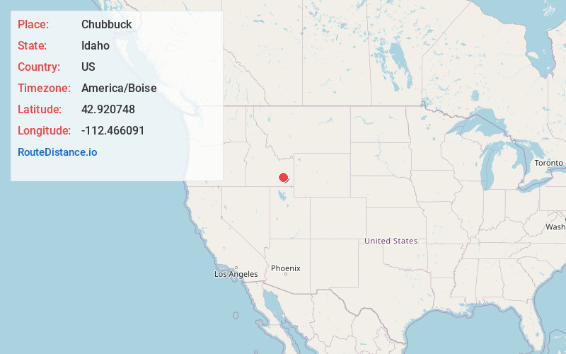 Map of Chubbuck