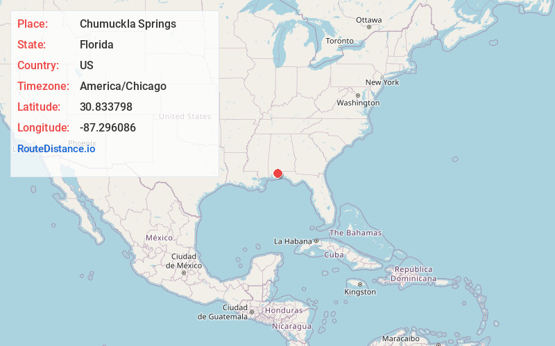 Map of Chumuckla Springs