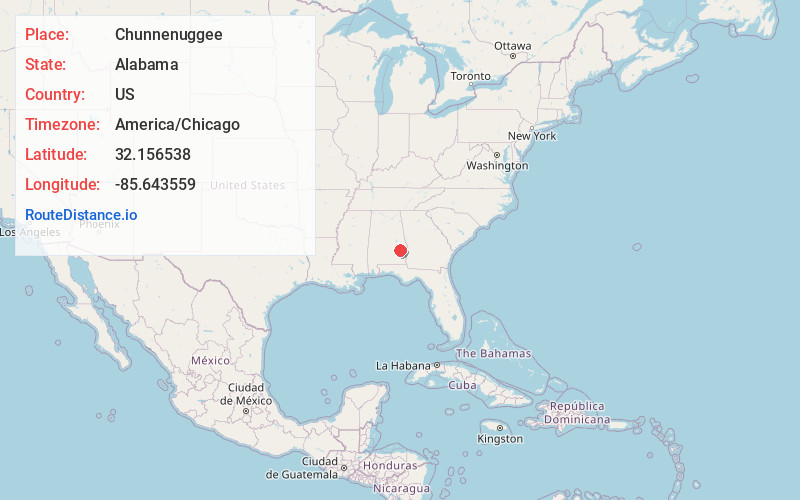 Map of Chunnenuggee