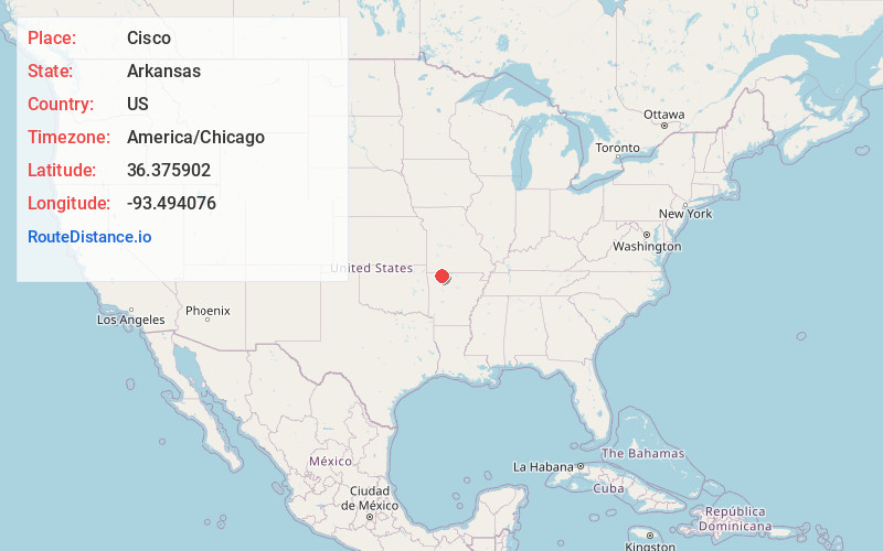 Map of Cisco