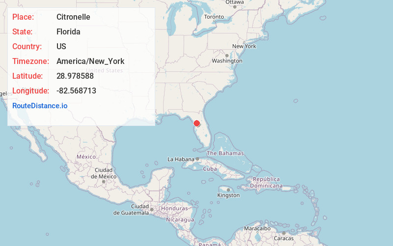 Map of Citronelle