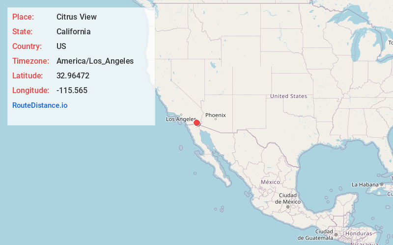Map of Citrus View