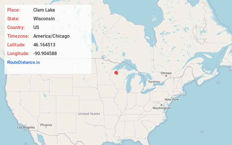 Map of Clam Lake