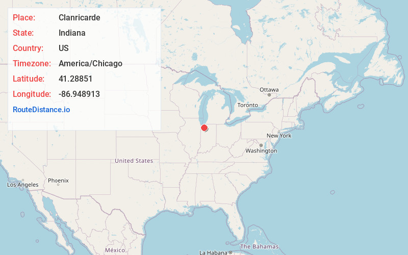 Map of Clanricarde
