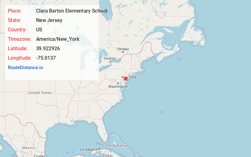Map of Clara Barton Elementary School