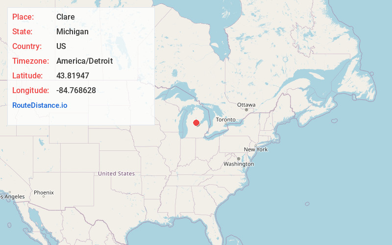 Map of Clare