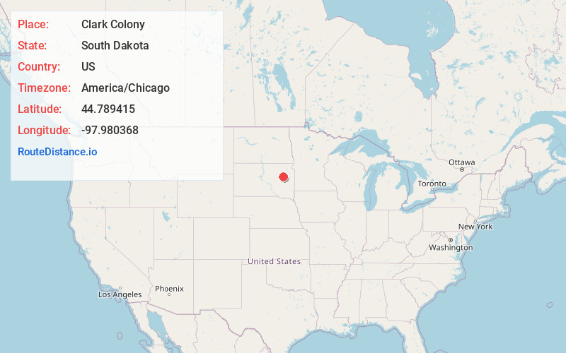 Map of Clark Colony