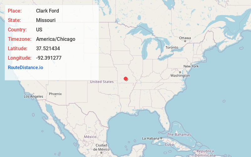Map of Clark Ford