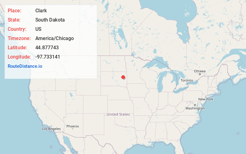 Map of Clark