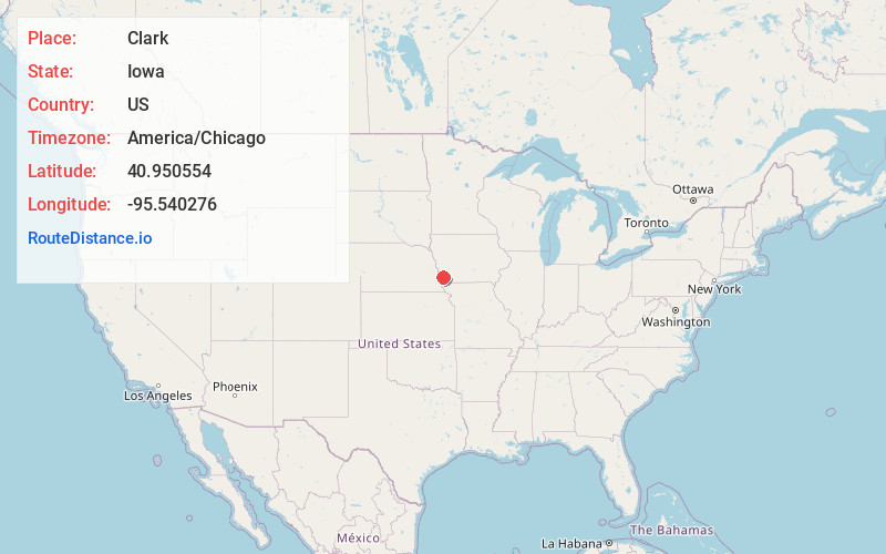 Map of Clark