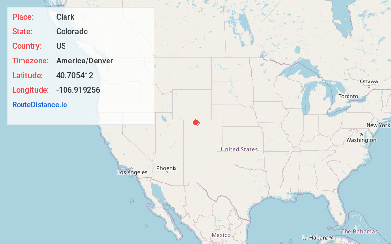 Map of Clark