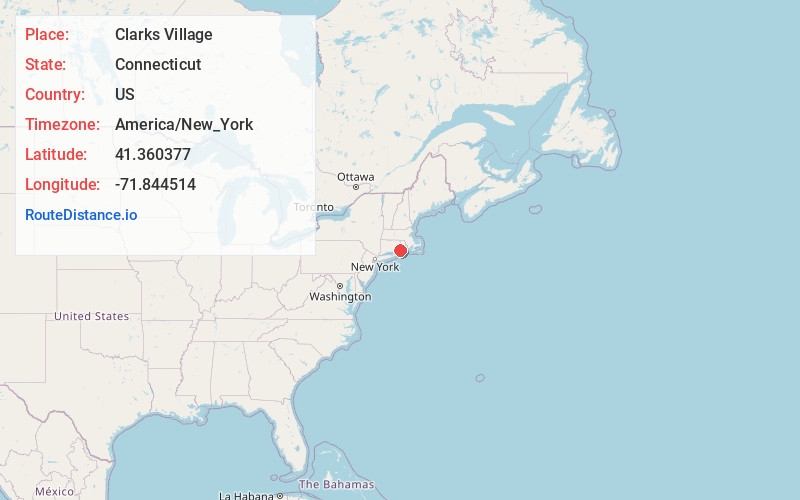 Map of Clarks Village