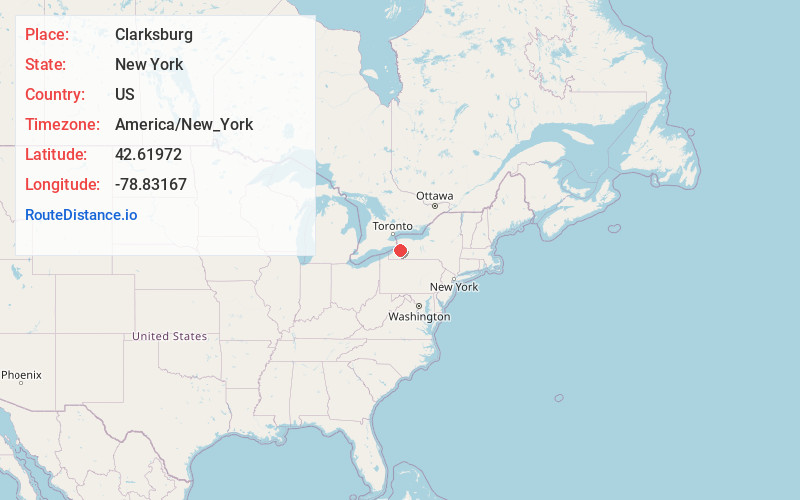 Map of Clarksburg