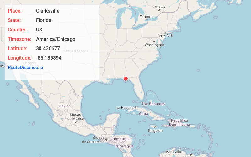 Map of Clarksville