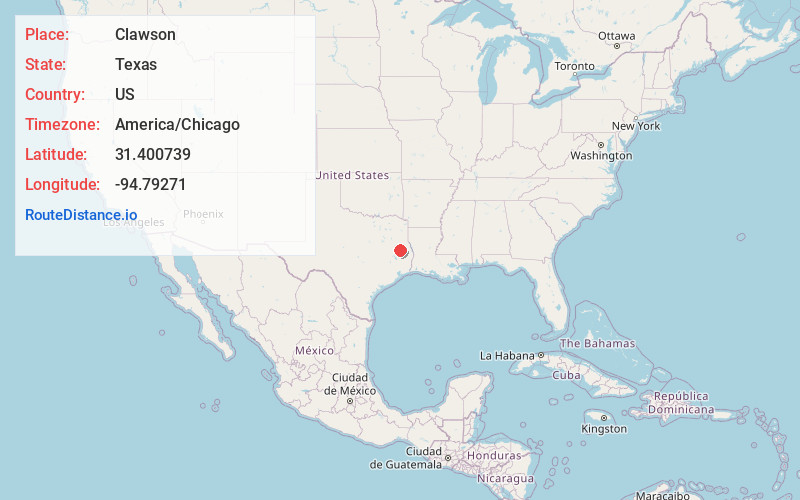 Map of Clawson