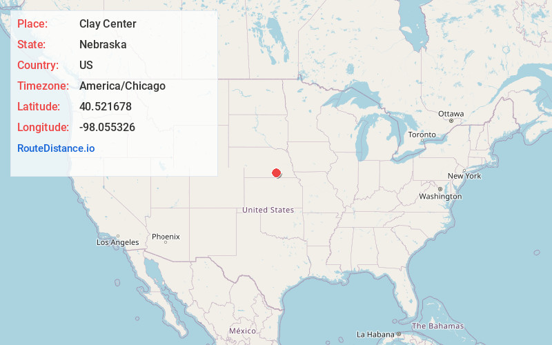 Map of Clay Center