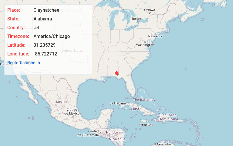 Map of Clayhatchee