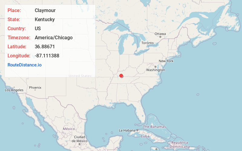 Map of Claymour