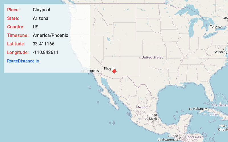 Map of Claypool